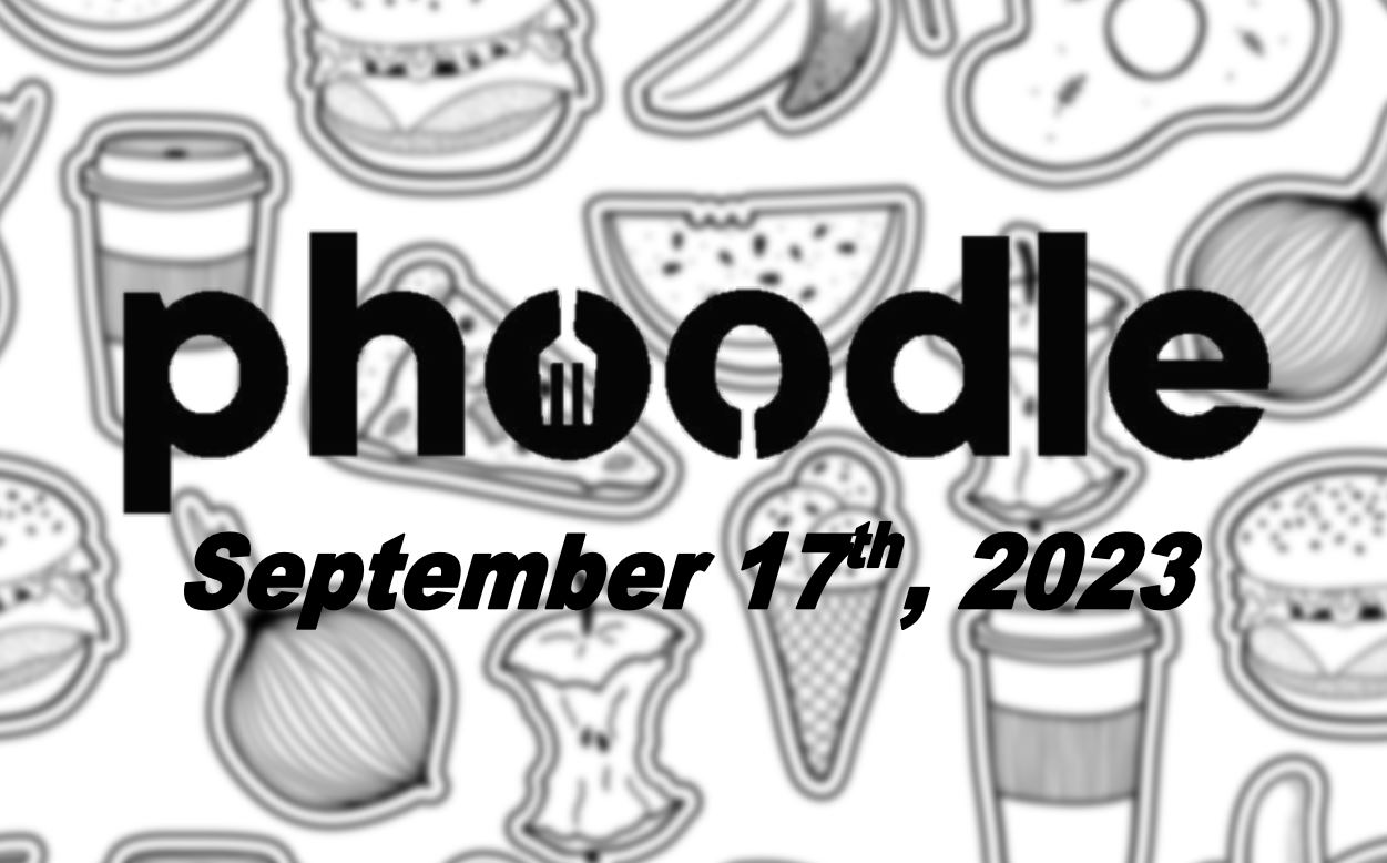 Daily Phoodle - 17th September 2023