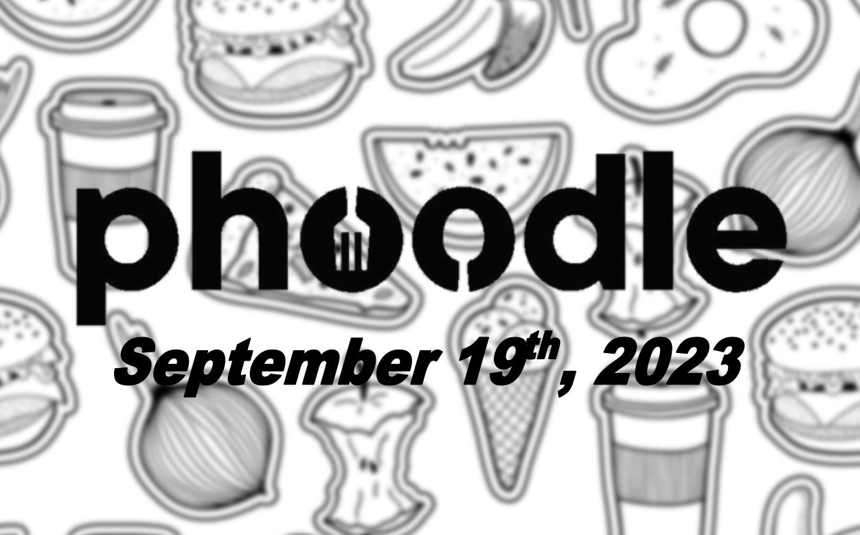 Daily Phoodle - 19th September 2023