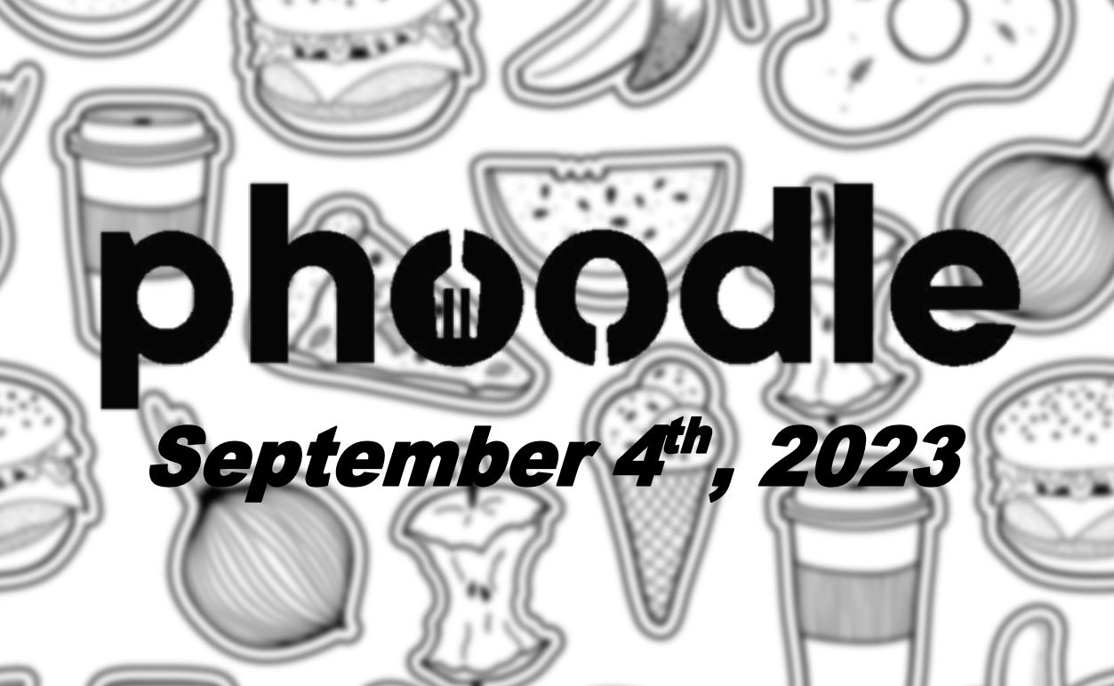 Daily Phoodle - 4th September 2023