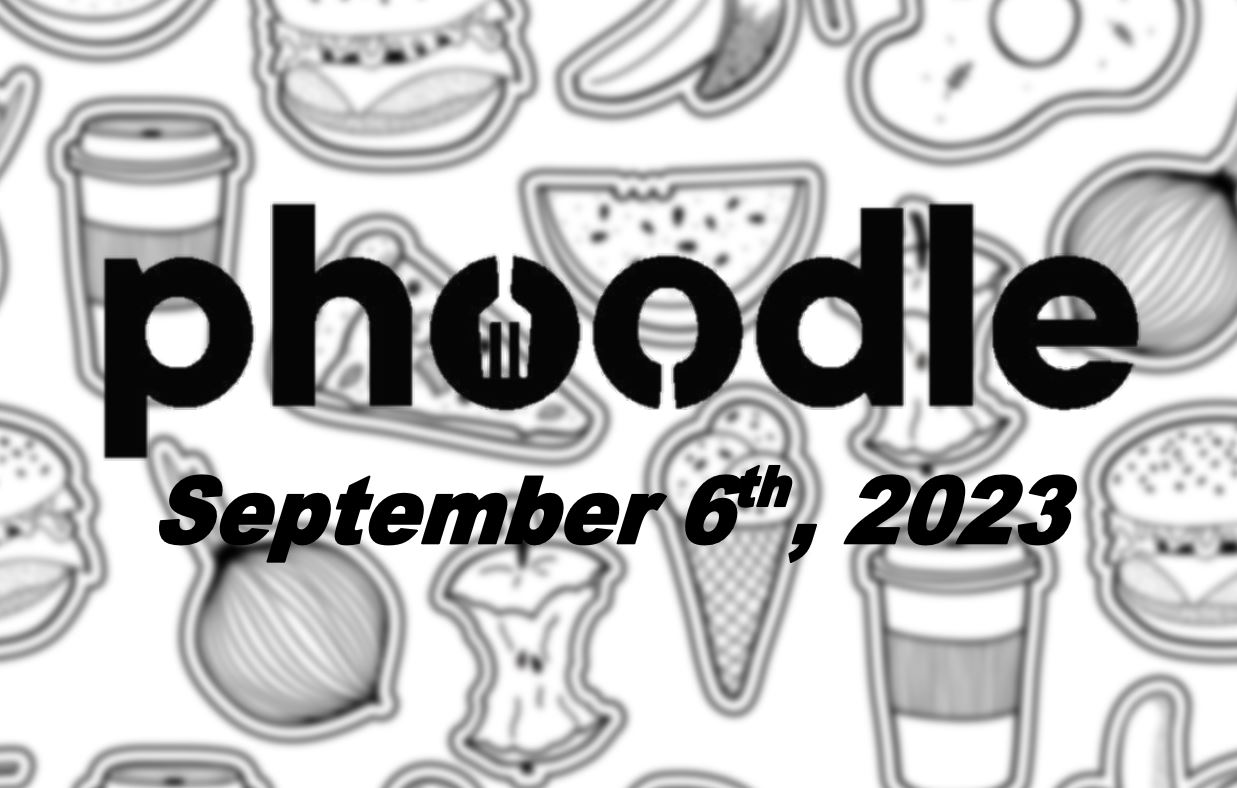Daily Phoodle - 6th September 2023