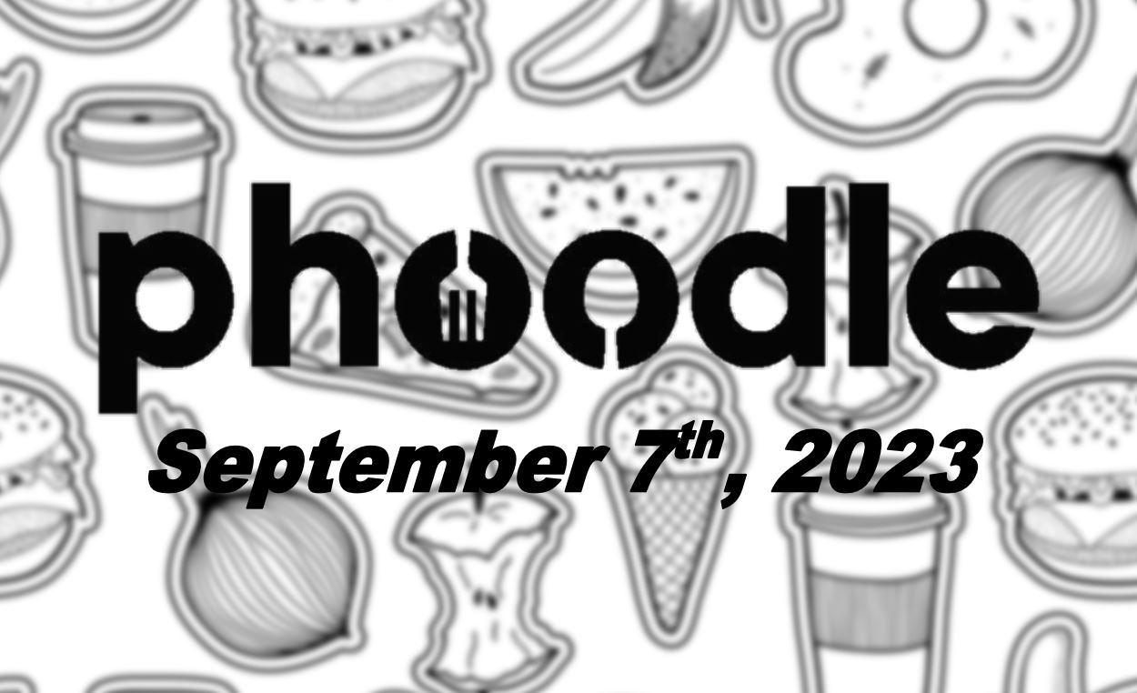 Daily Phoodle - 7th September 2023