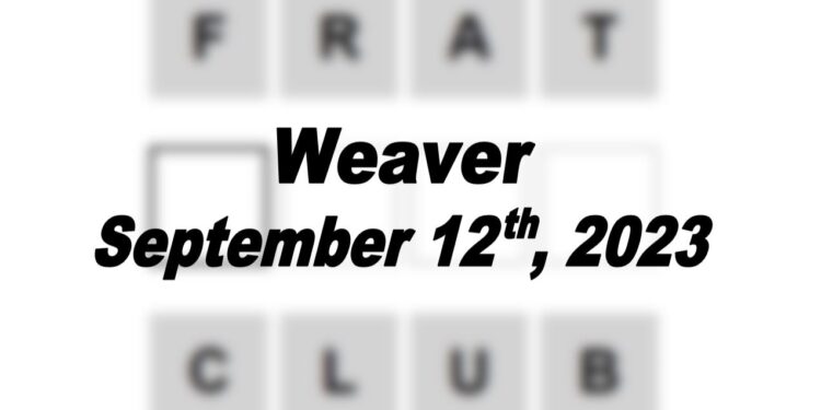 Daily Weaver Answers - 12th September 2023