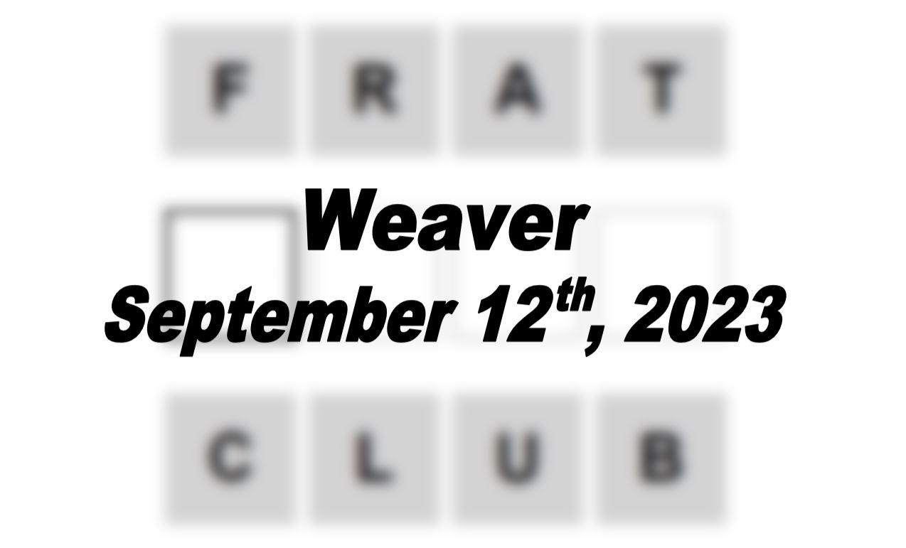 Daily Weaver Answers - 12th September 2023