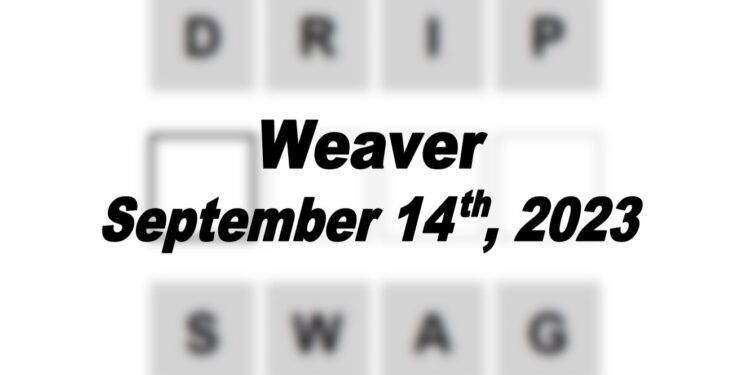 Daily Weaver Answers - 14th September 2023