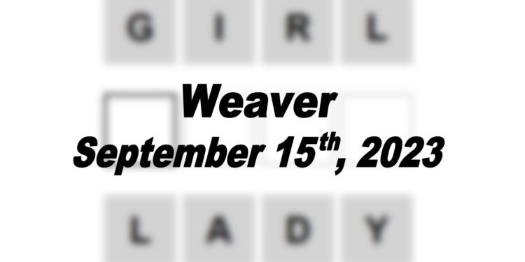 Daily Weaver Answers - 15th September 2023