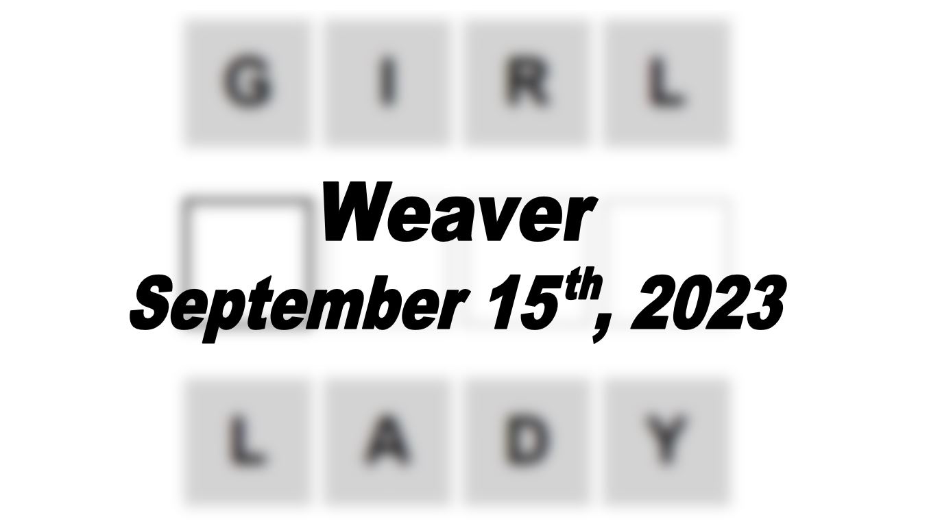 Daily Weaver Answers - 15th September 2023