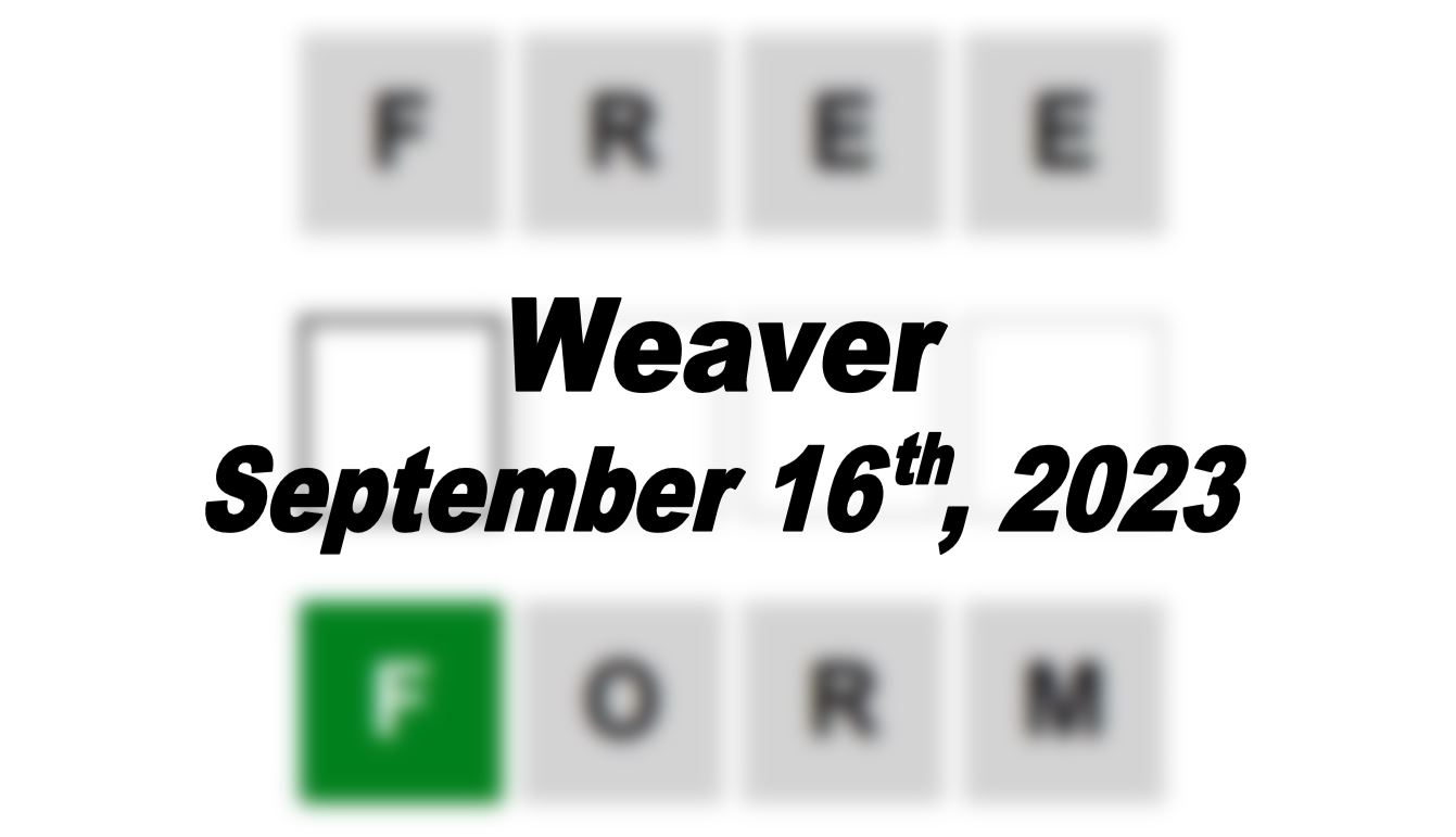Daily Weaver Answers - 16th September 2023