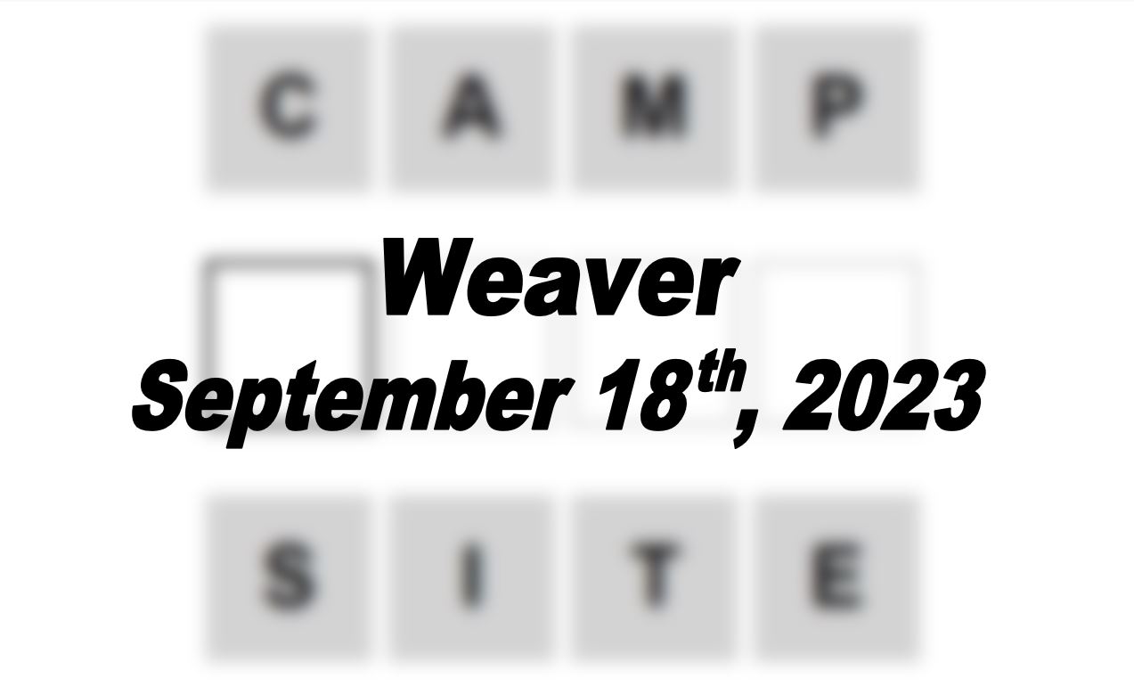 Daily Weaver Answers - 18th September 2023