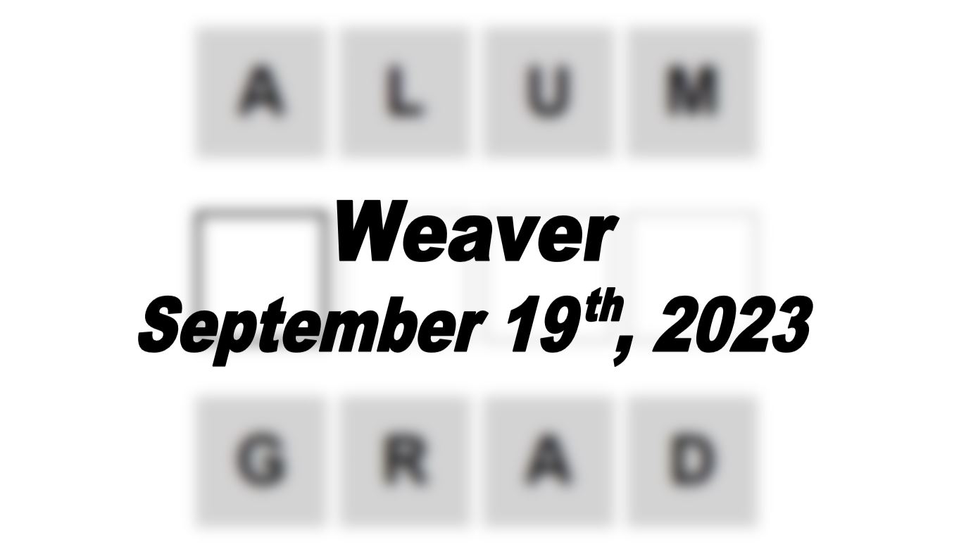 Daily Weaver Answers - 19th September 2023