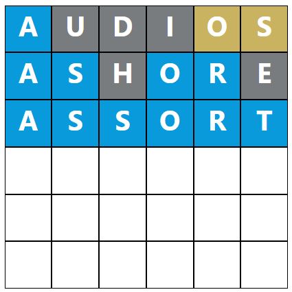 Daily Word Hurdle #1191 Morning Answer - 5th September 2023