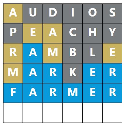 Daily Word Hurdle #1213 Morning Answer - 16th September 2023