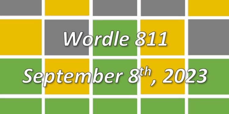 Daily Wordle 811 - 8th September 2023
