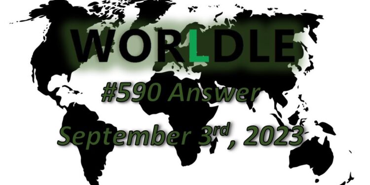 Daily Worldle 590 Answers - September 3rd 2023