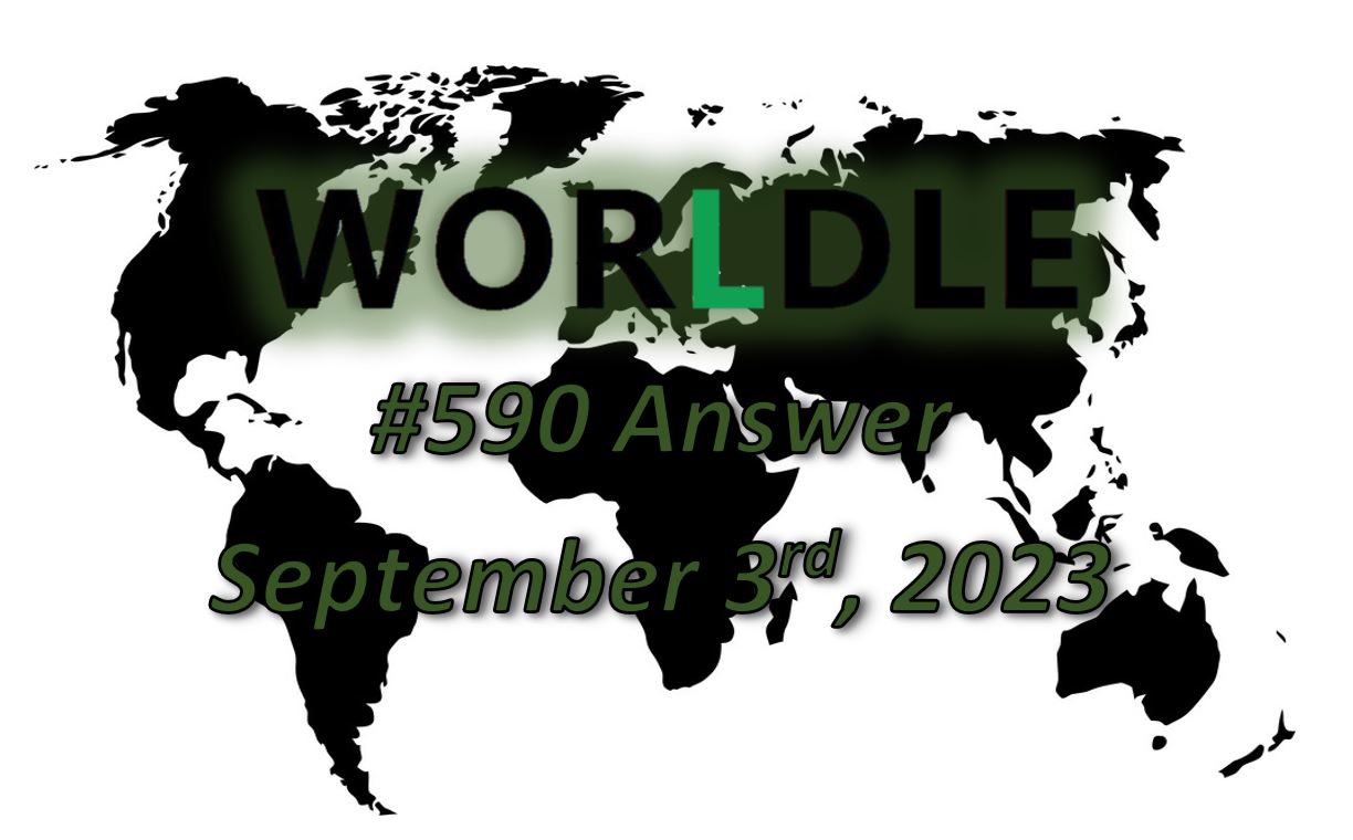 Daily Worldle 590 Answers - September 3rd 2023