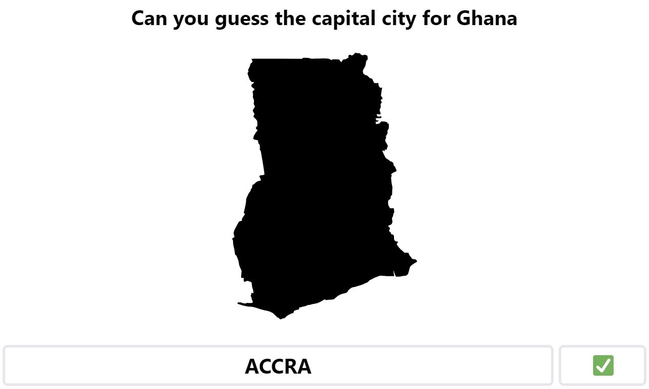Daily Worldle 602 Bonus Capital City - September 15th 2023