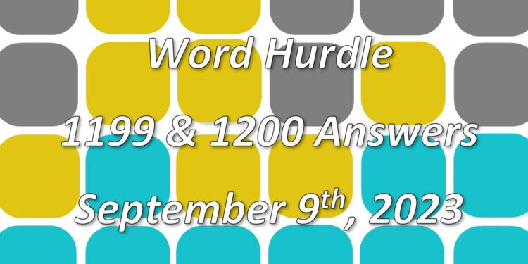 Word Hurdle #1199 & #1200 - 9th September 2023