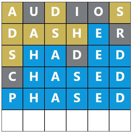 Daily Word Hurdle #1427 Morning Answer - 1st January 2024