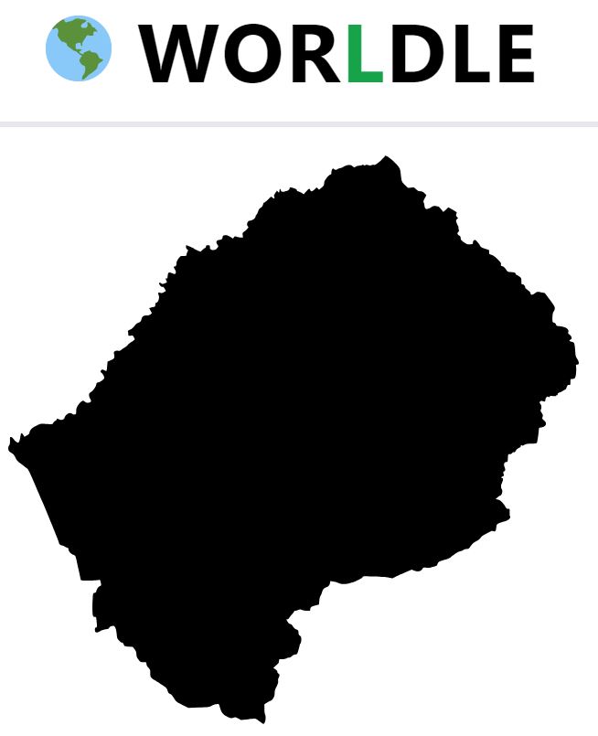 Daily Worldle 710 Country - January 1st 2024