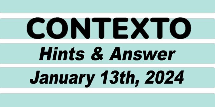 Daily Contexto 482 - January 13th 2024
