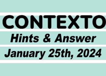 Daily Contexto 494 - January 25th 2024