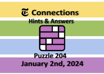 Daily NYT Connections 205 Answers - January 2nd 2024