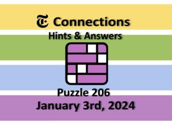‘NYT Connections’ Answers Today 206 January 3rd, 2024 – Hints and Solutions (1/3/24)