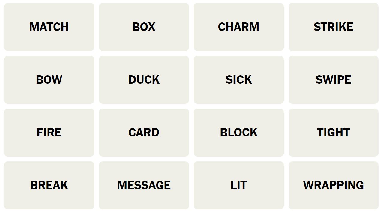 Daily NYT Connections 207 Puzzle - 4th January 2024
