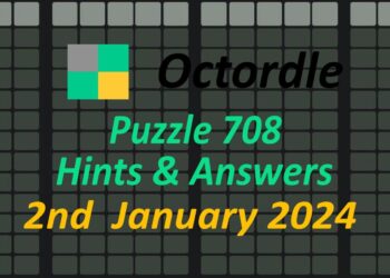 Daily Octordle 708 - January 2nd 2024