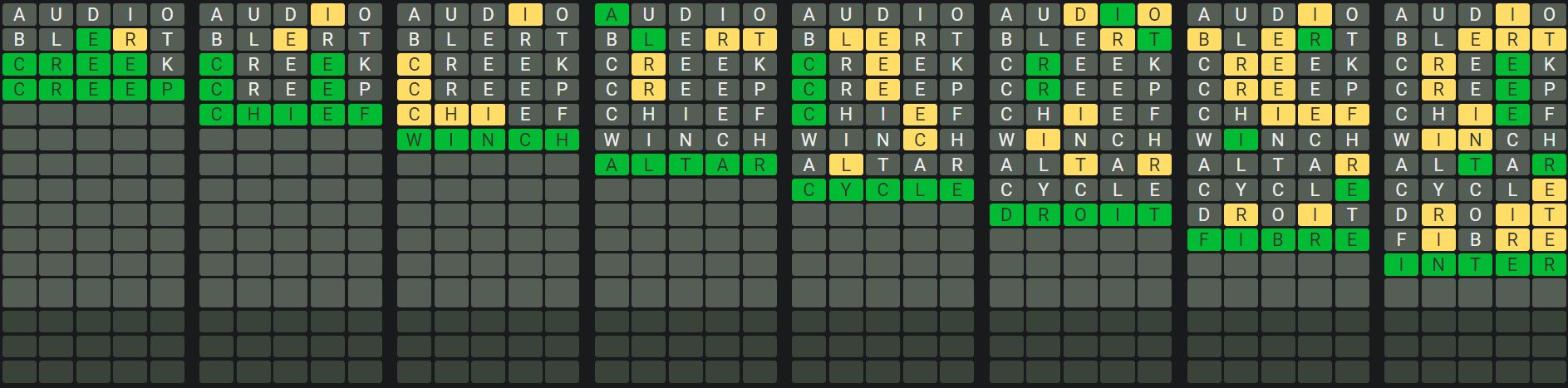 Daily Octordle 710 Sequence Answer - January 4th 2024
