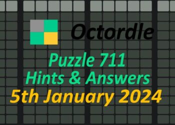 Daily Octordle 711 - January 5th 2024