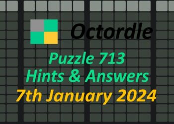 Daily Octordle 713 - January 7th 2024