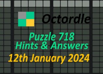 Daily Octordle 718 - January 12th 2024