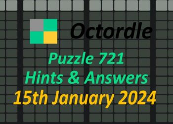 Daily Octordle 721 - January 15th 2024