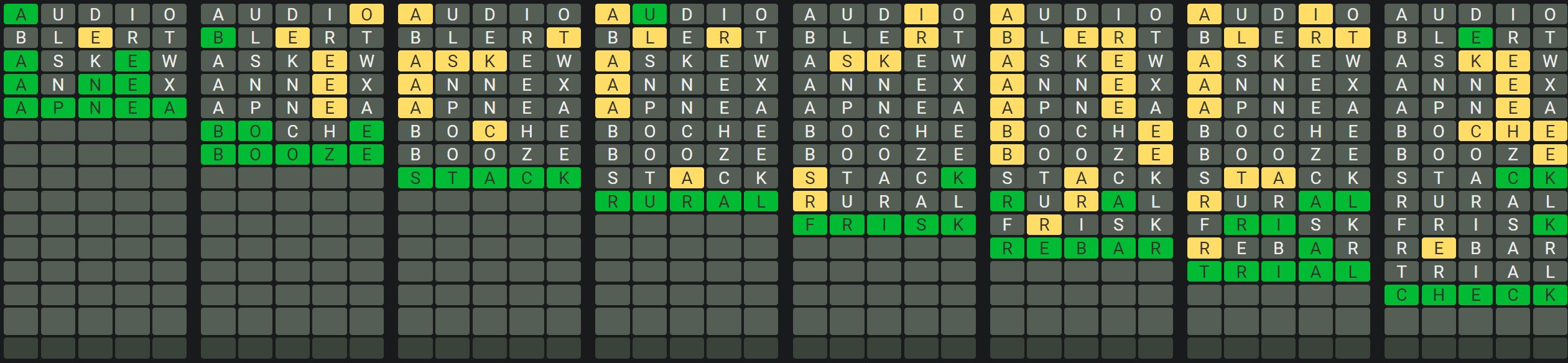 Daily Octordle 724 Sequence Answer - January 18th 2024