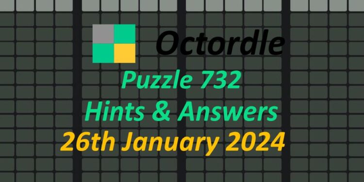 Daily Octordle 732 - January 26th 2024