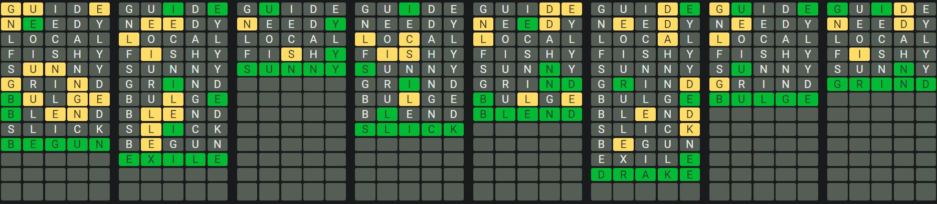 Daily Octordle 732 Rescue Answer - January 26th 2024