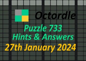 Daily Octordle 733 - January 27th 2024