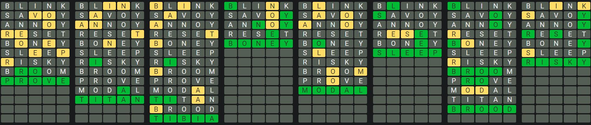 Daily Octordle 736 Rescue Answer - January 30th 2024
