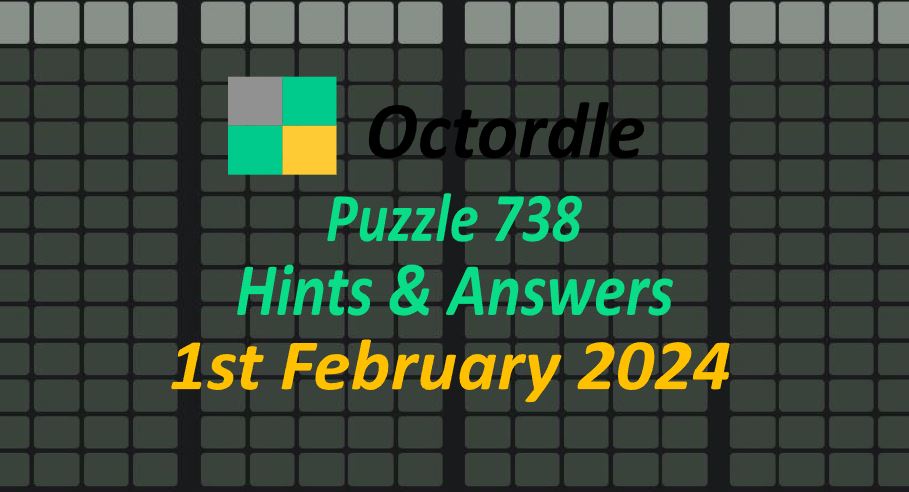 Daily Octordle 738 - February 1st 2024