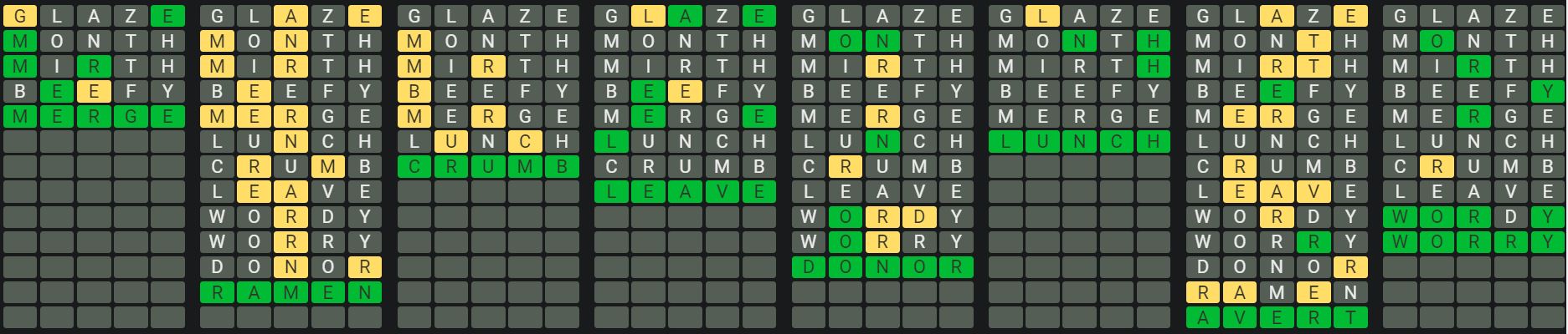 Daily Octordle 738 Rescue Answer - February 1st 2024