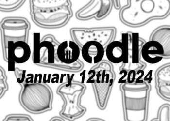 Daily Phoodle - 12th January 2024