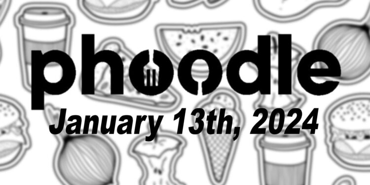 Daily Phoodle - 13th January 2024