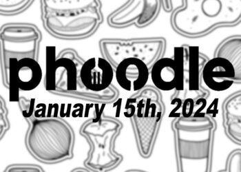 Daily Phoodle - 15th January 2024