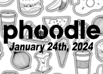 Daily Phoodle - 24th January 2024