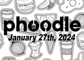 Daily Phoodle - 27th January 2024