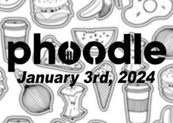 Daily Phoodle - 3rd January 2024