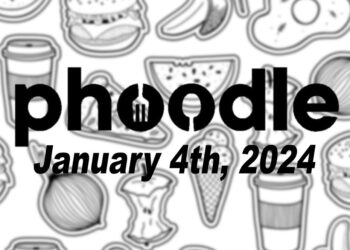 Daily Phoodle - 4th January 2024