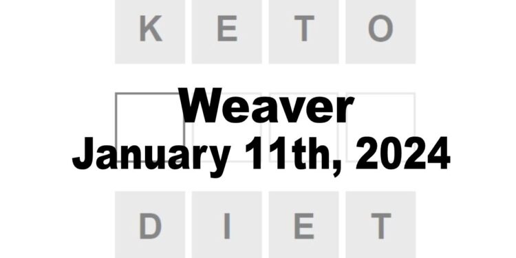 Daily Weaver Answers - 11th January 2024