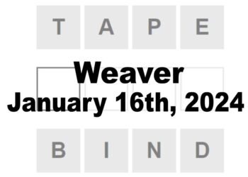Daily Weaver Answers - 16th January 2024