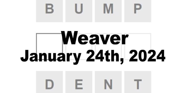 Daily Weaver Answers - 24th January 2024
